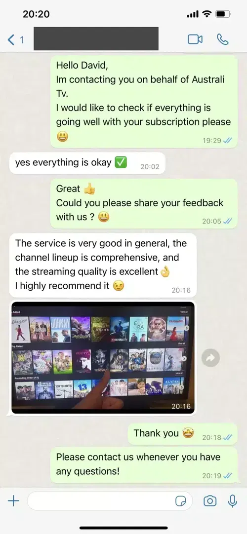 Testimonial from Feedback from Alina