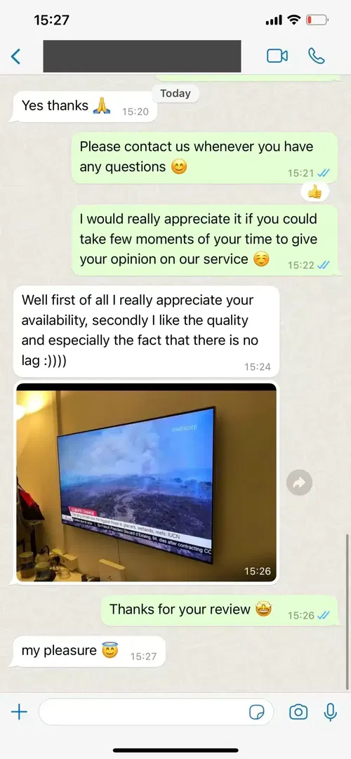 Testimonial from Feedback from sophia